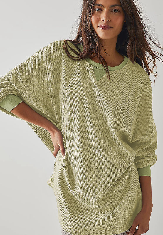 Round Neck Long Sleeve Sweatshirt