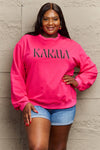 Simply Love Full Size KARMA Graphic Sweatshirt