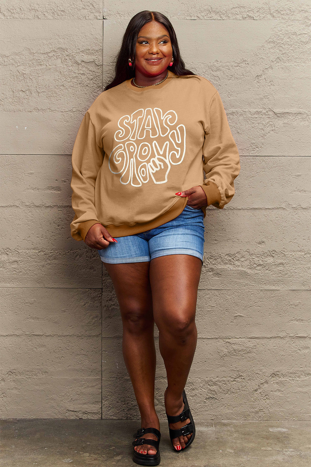 Simply Love Full Size Graphic Sweatshirt