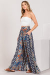 SAGE + FIG Bohemian Multi Geo Print Wide Leg Pants