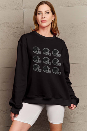 Simply Love Full Size Graphic Round Neck Sweatshirt