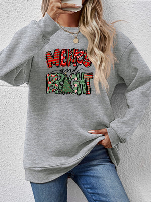 MERRY AND BRIGHT Long Sleeve Sweatshirt