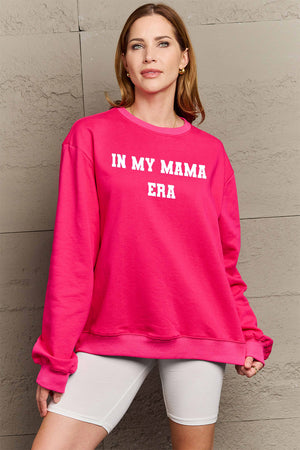 Simply Love Full Size IN MY MAMA EAR Graphic Sweatshirt