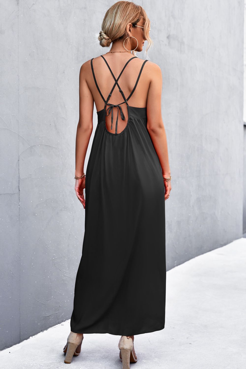 Double Strap Tie Back Dress