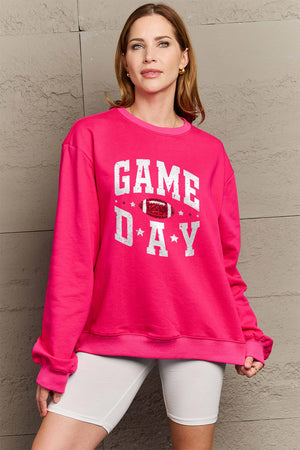 Simply Love Full Size GAME DAY Graphic Sweatshirt