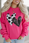 Heart Patch Long Sleeve Sweatshirt