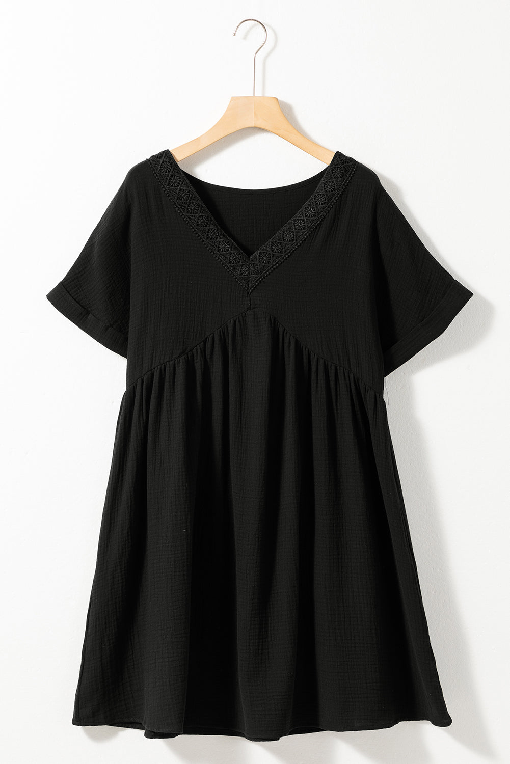 V-Neck Short Sleeve Dress