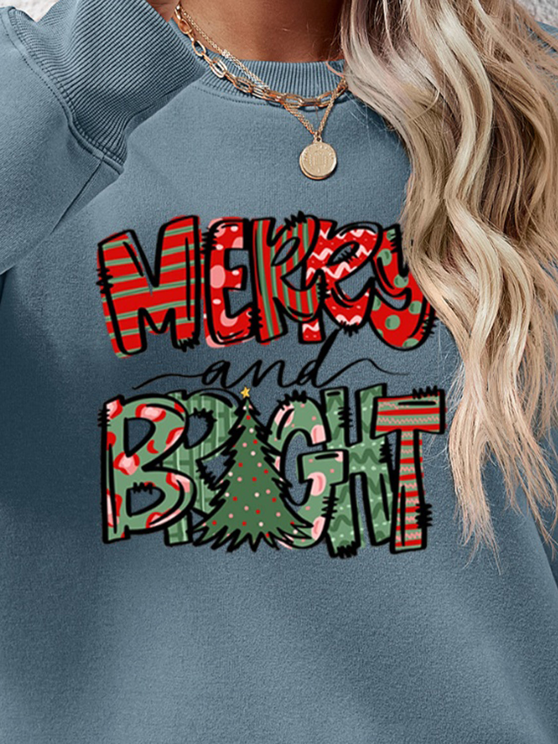 MERRY AND BRIGHT Long Sleeve Sweatshirt