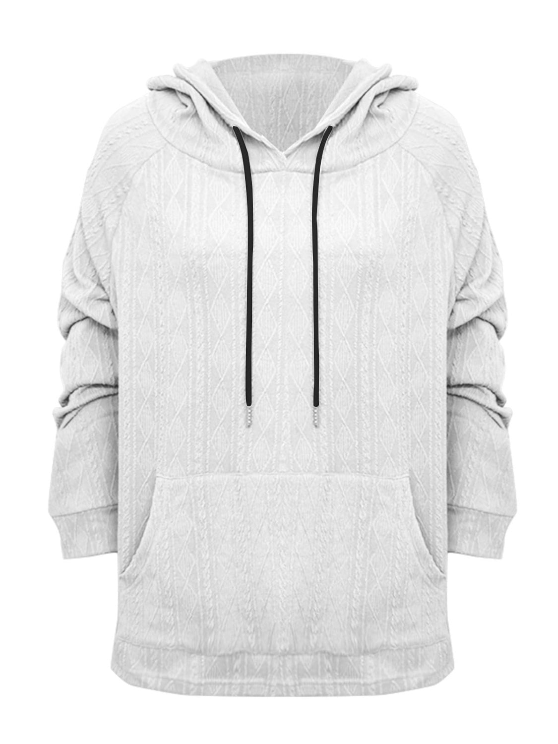 Full Size Drawstring Long Sleeve Hoodie