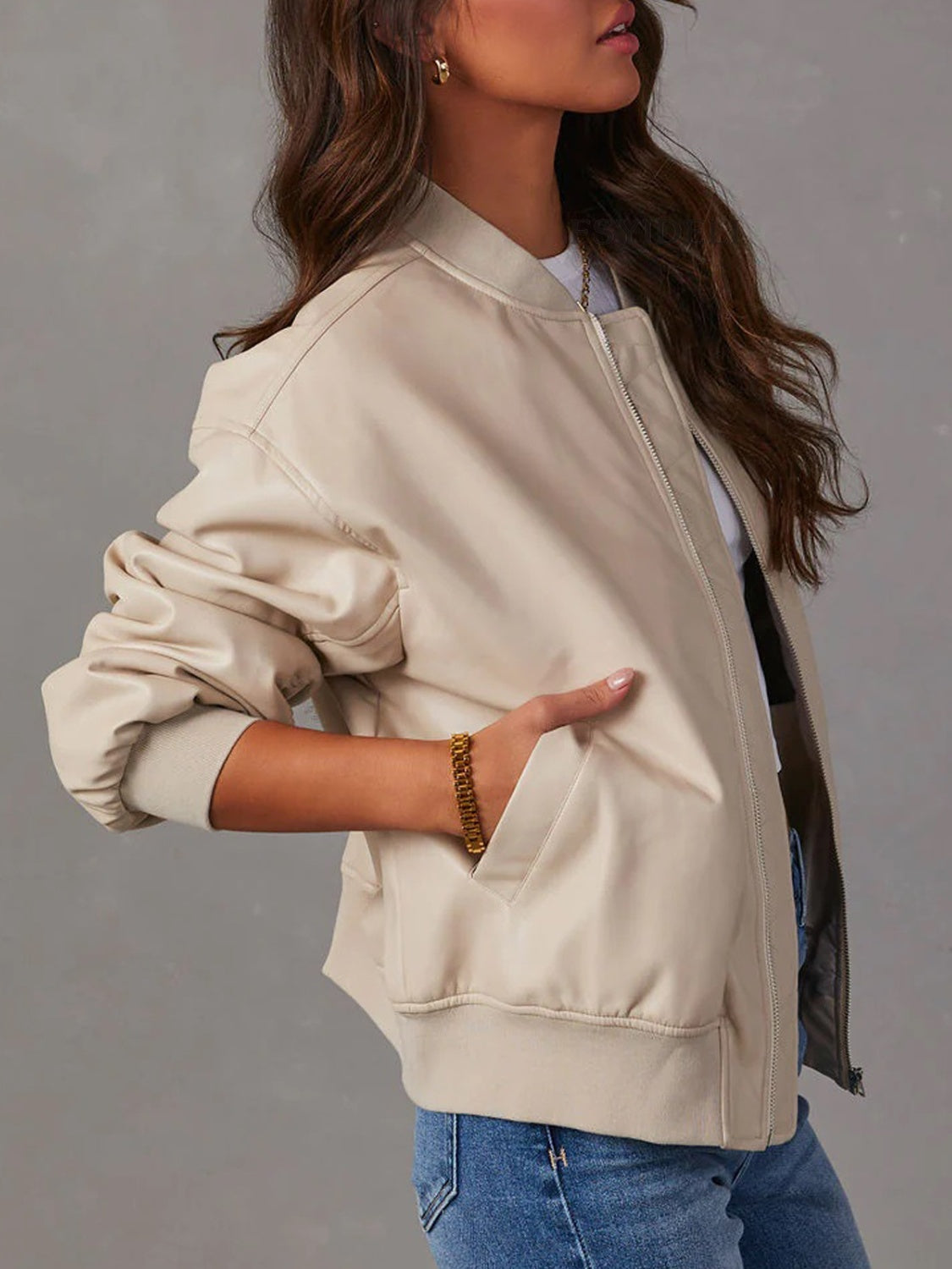 Zip Up Long Sleeve Jacket