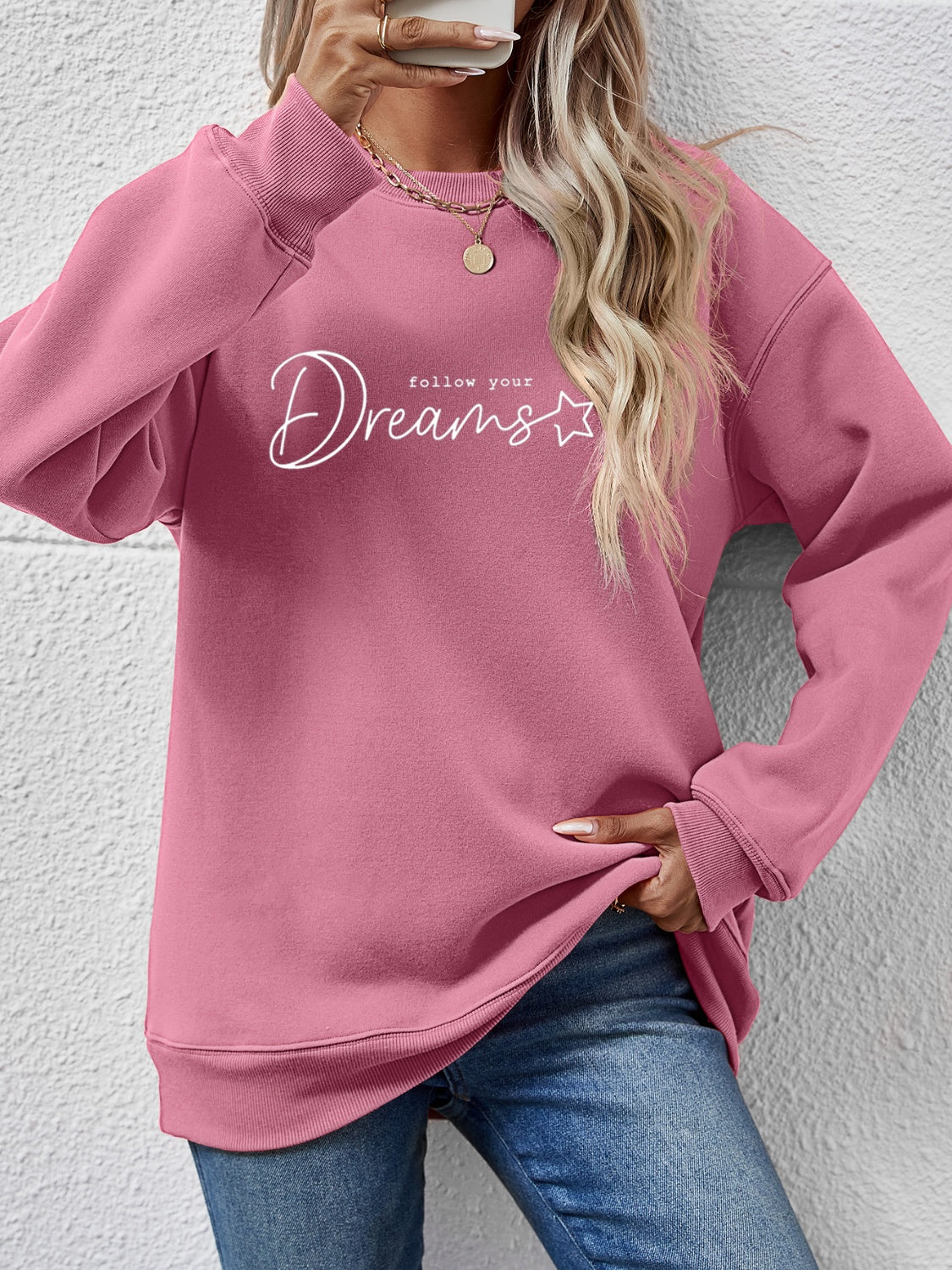 FOLLOW YOUR DREAMS Graphic Sweatshirt